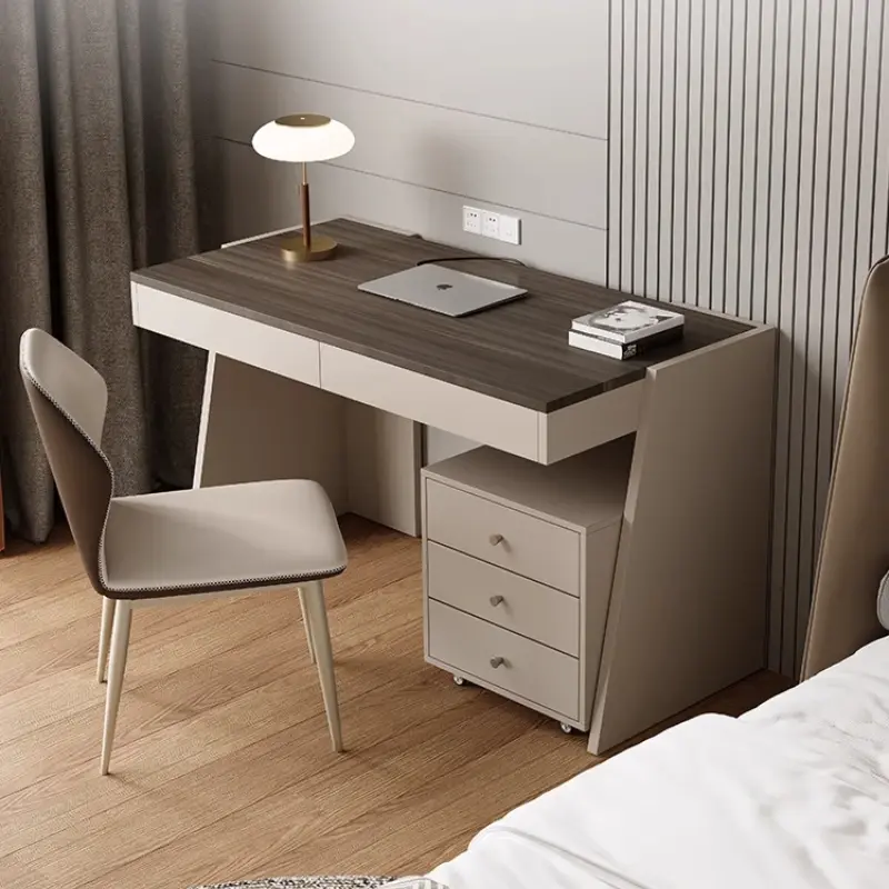Designer Modern Wood Office Desks Storage Drawers Writing Standing Home Computer Desks Gaming Study Scrivania Office Furniture