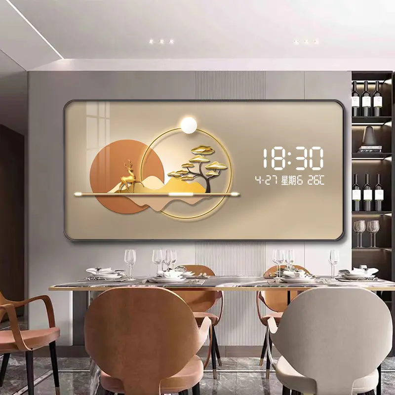 Light Luxury Design Wall Clock Korean High Quality Aesthetic House Wall Clock Large Digital Relogio De Parede Setup Decoration