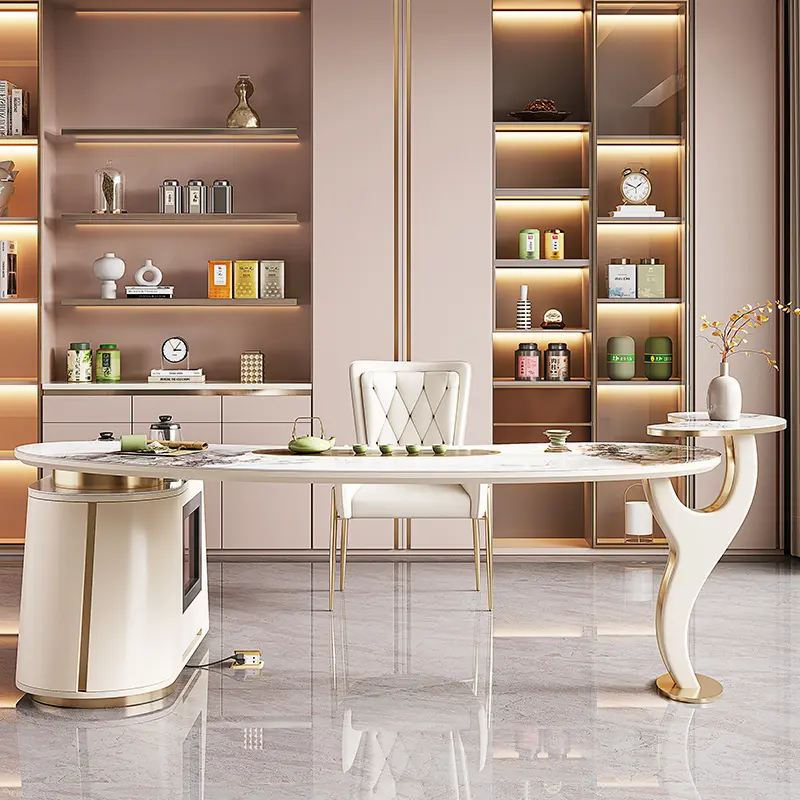 Designer Modern Luxury Executive Desk Home Office Asthetic Large Standing Computer Desks Organizer Writing Scrivania Furniture