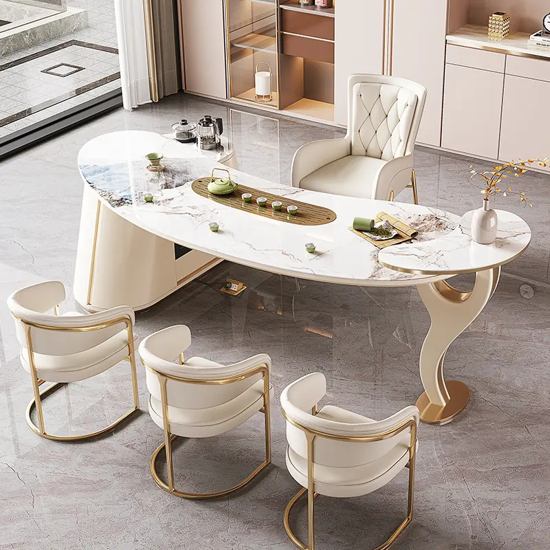 Designer Modern Luxury Executive Desk Home Office Asthetic Large Standing Computer Desks Organizer Writing Scrivania Furniture