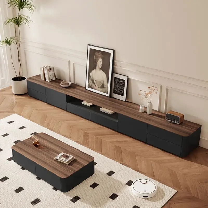 Living Room Wooden Tv Stand Modern Drawers Design Universal Home Tv Console Cabinet Nordic Floor Meuble De Television Furniture
