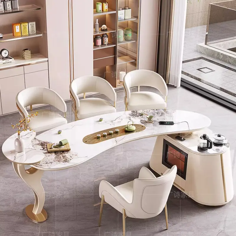 Designer Modern Luxury Executive Desk Home Office Asthetic Large Standing Computer Desks Organizer Writing Scrivania Furniture
