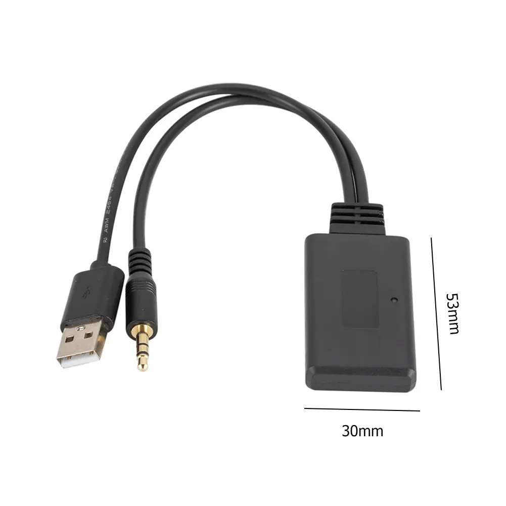 Bluetooth-compatible Radio Cable Adapter Universal Bluetooth-compatible Music Audio Receiver Adapter Auto Accessories