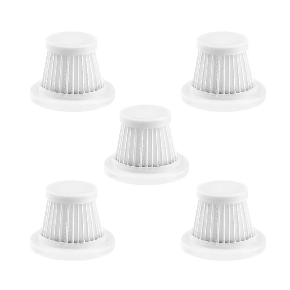 5pcs HEPA Car Vacuum Filter Washable Vacuum Cleaner Cartridges Easy Installation and Removal Handheld Vacuum Cleaner Accessories