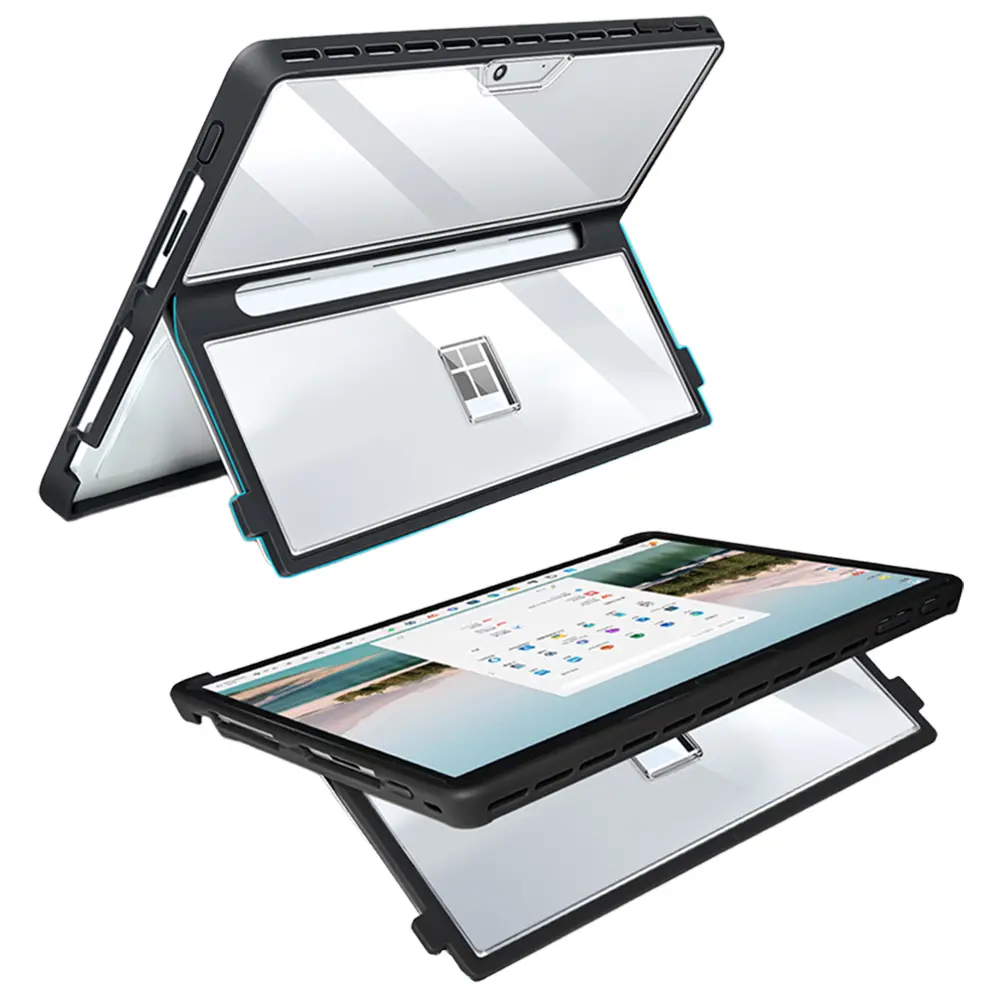 Protection Shell Cover for Microsoft Surface Pro 11/10/9/8 13Inch Shockproof Laptop Case Compatible with Type Cover Keyboard