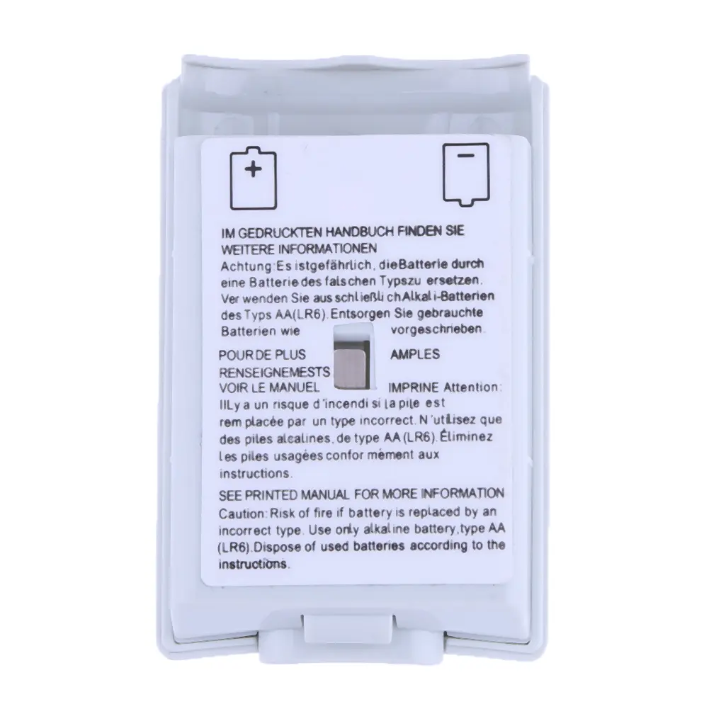 1-10pcs Plastic Battery Back Pack Case with Sticker Wireless Controller Battery Cover Game Accessories Replacement for Xbox 360