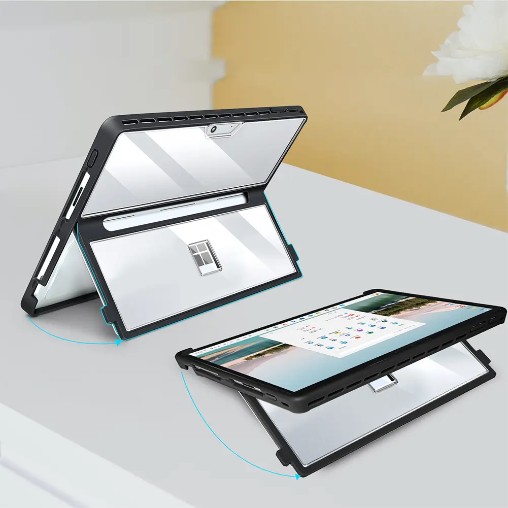 Protection Shell Cover for Microsoft Surface Pro 11/10/9/8 13Inch Shockproof Laptop Case Compatible with Type Cover Keyboard