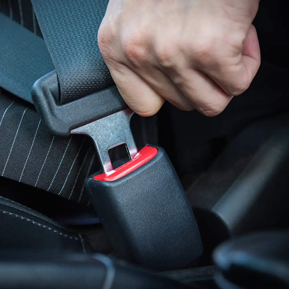 Universal Car Seat Belt Cam Lock Safety Seatbelt Buckle Socket Extender Plug Seat Belt Cover Seat Padding Buckle