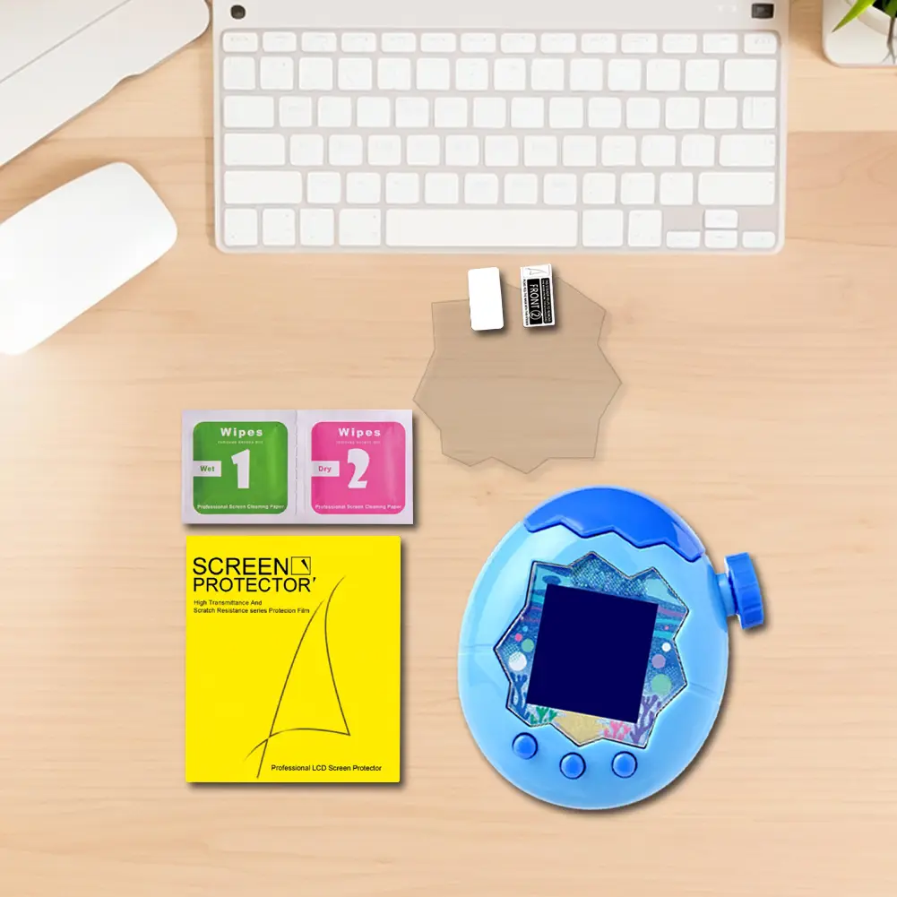 Clear TPU Soft Film Scratch-Resistant Soft Screen Protector Ultra-Thin Game Console Film Compatible with Tamagotchi Paradise