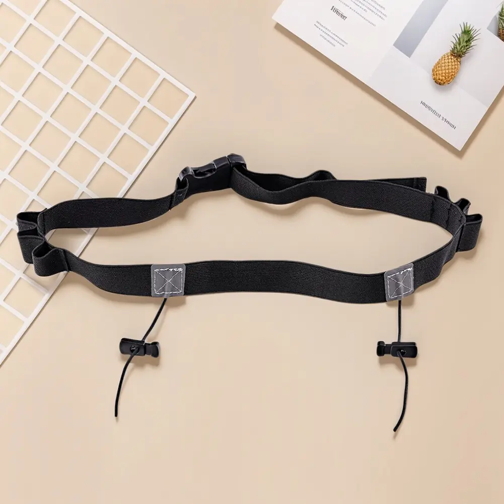 Sports Competition Belt Adjustable Outdoor Running Waist Belt Running Bib Belt for Running Cycling Triathlon Marathon