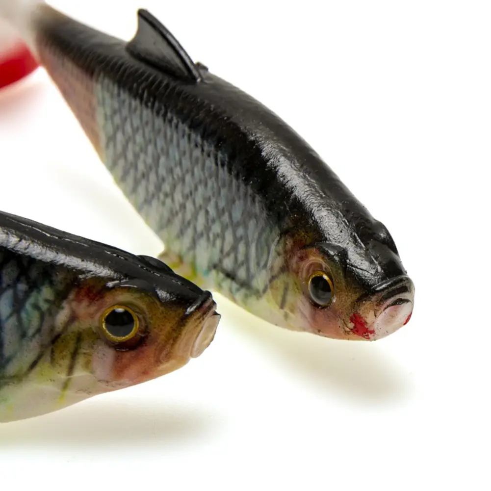 2 PCS Soft Plastic Fishing Lures T-Tail Lure Swim Shad Bait 13.5cm/28g Fishing Lures Baits Fishing Gear for Bass Trout Walleye