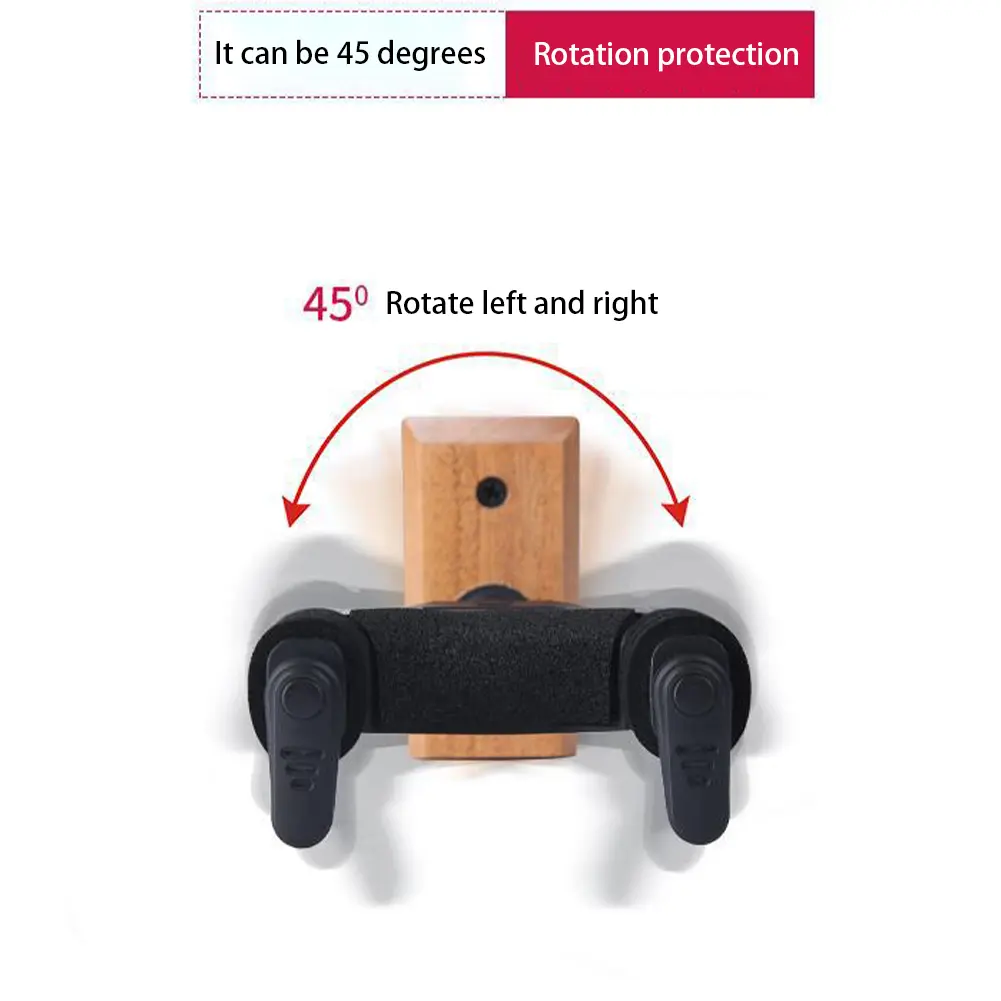 Guitar Holder Hook U Shaped Guitar Wall Mount Hanger Universal Plastic Guitar Hanger for Acoustic Electric Guitar Classic Bass