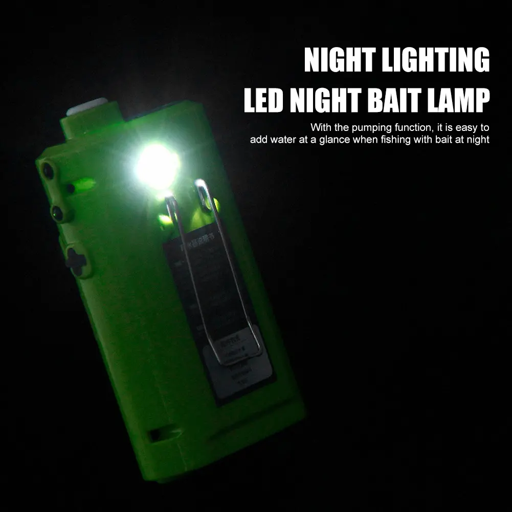 Fishing Oxygen Water Pump Portable Fishing Submersible Pump Smart Intelligent Sensor 6L/min LED Light Outdoor Fishing Equipment