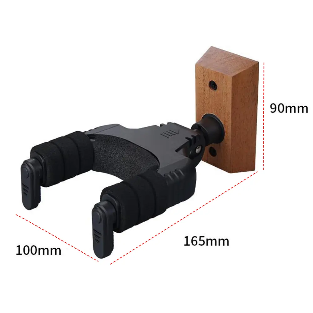 Guitar Holder Hook U Shaped Guitar Wall Mount Hanger Universal Plastic Guitar Hanger for Acoustic Electric Guitar Classic Bass