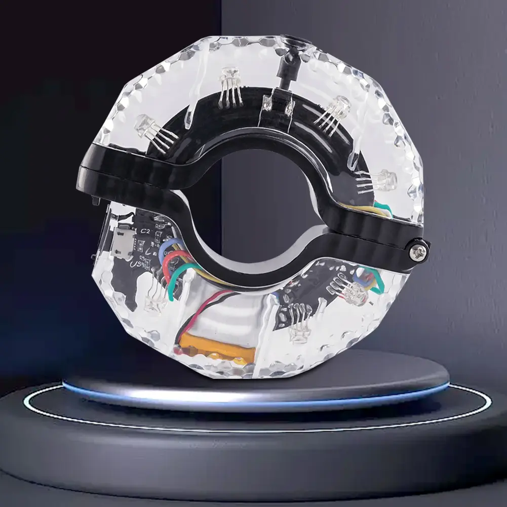 LED Bicycle Wheel Light 300mAh Bike Hub Spoke Lamp USB Rechargeable Waterproof Universal Safety Warning Decoration