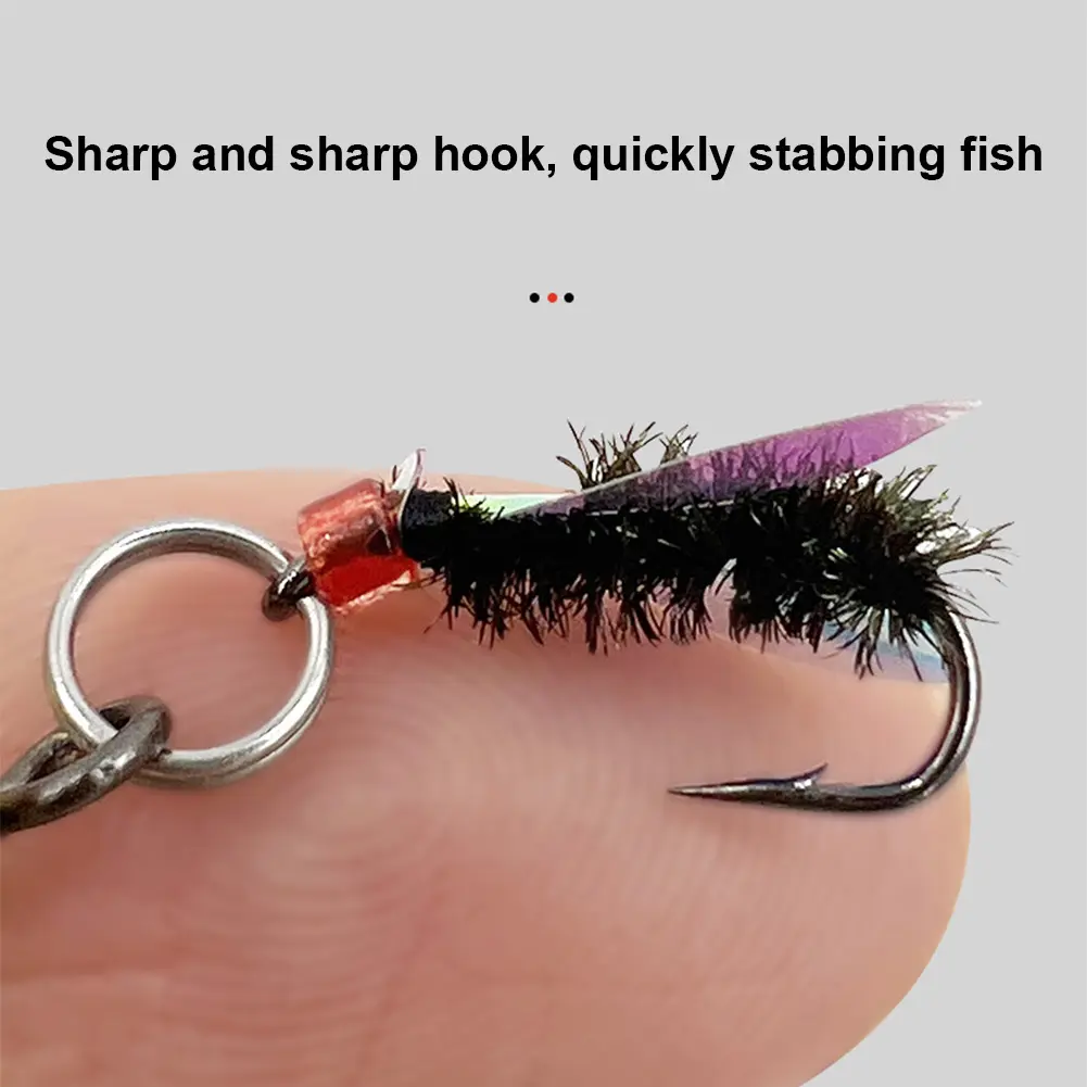 5Pcs/Box Fly Fishing Lures Rotating Spinner Fly Hooks Artificial Spoon Bait Flies Insect Lures Bait Trout Bass Fishing Lures
