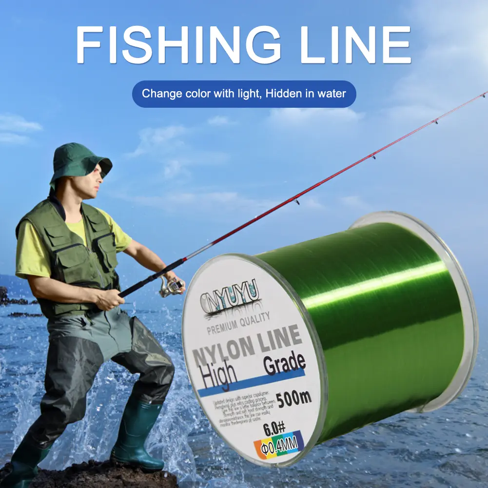 500M Super Strong Fishing Line Smaller Diameter 18-90LB Braided Fishing Line Nylon Line for Saltwater and Freshwater