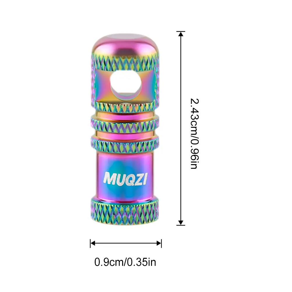 2Pcs Bike Presta Valve Stem Caps with Valve Core Removal Function Cycling Presta Valve Cover Aluminum Alloy for MTB Road Bicycle