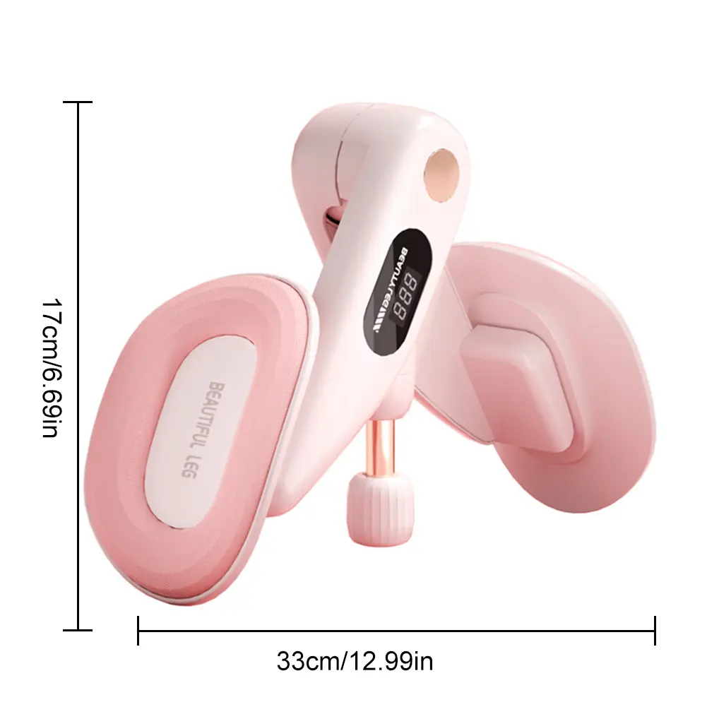 LED Kegel Exerciser Adjustable Thigh Trainer Tool USB-C Rechargeable Thigh Muscle Strengthen Device Convenient Fitness Equipment