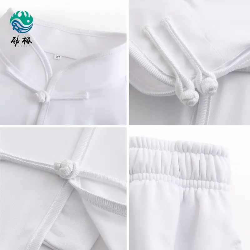 Clothing Loose Chinese Traditional Tang Suit Kung Fu Clothes Retro Oriental Unisex Tai Chi Elastic Waist Viscose Loungewear