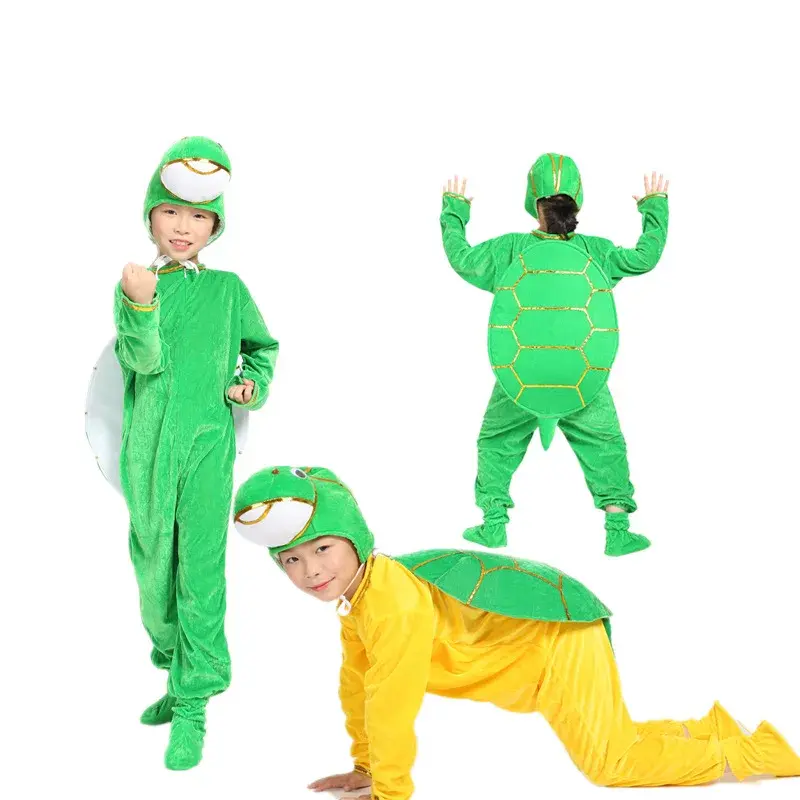 Halloween Children's Cartoon Animal Turtle and Rabbit Performance Clothing Children's Day Party Cosplay Stage Costumes