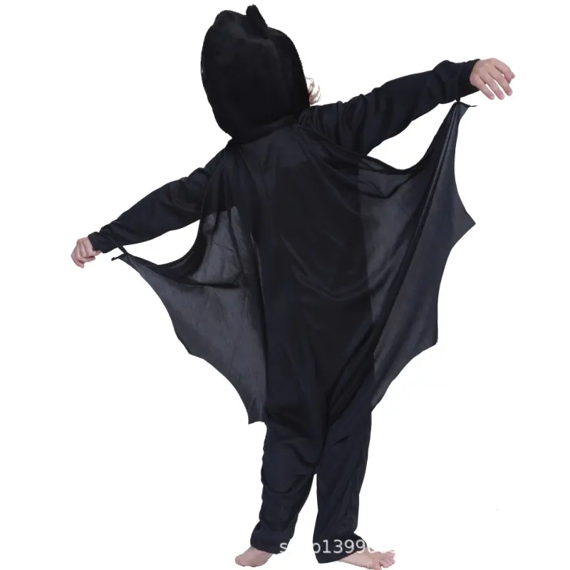 Halloween children's costumes, bat hats, party costumes, one-piece suits, cosplay children's stage performance costumes