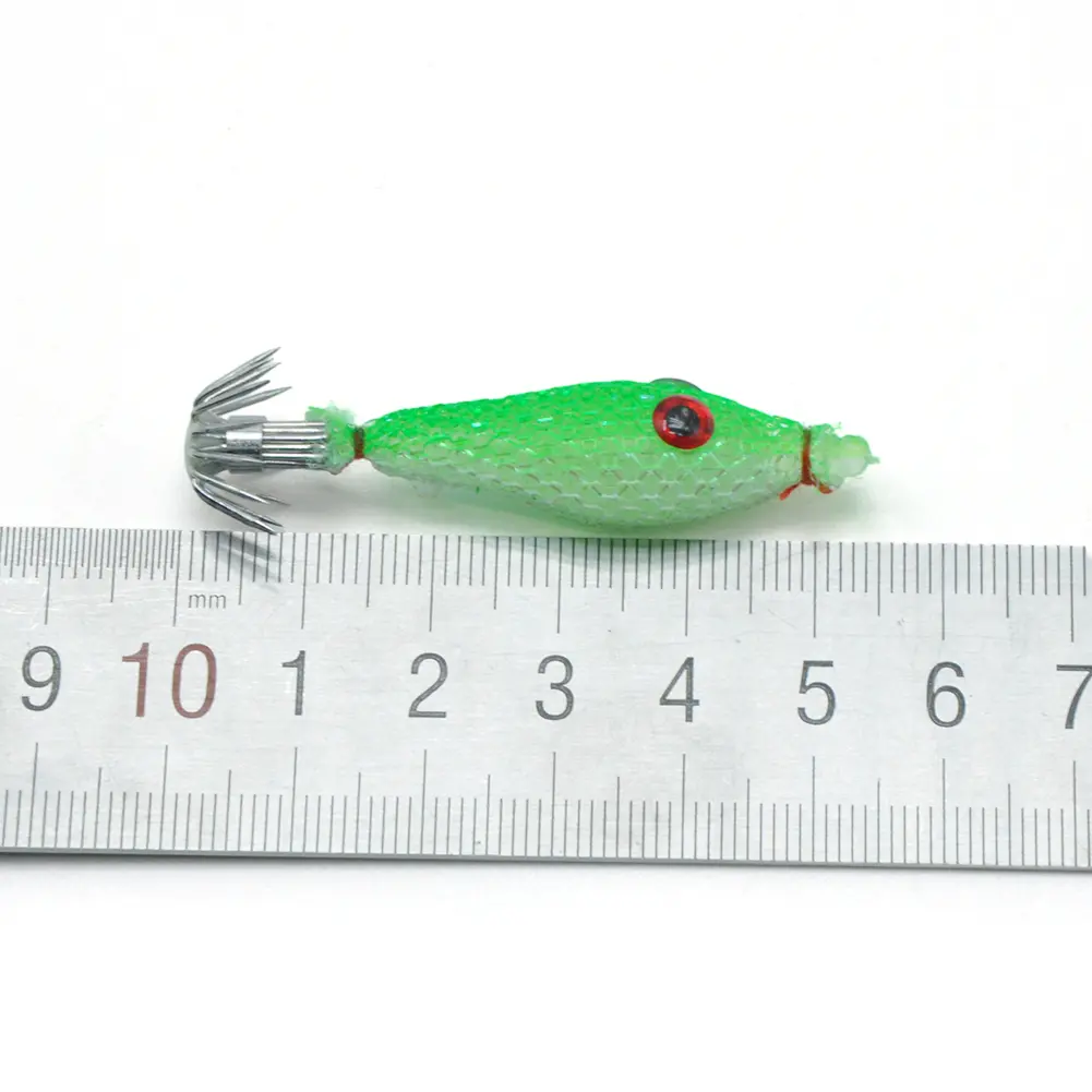 7 Pcs Squid Hook Octopus Cuttlefish Fishing Bait Luminous Fishing Bait Fluorescent Fishing Lures Luminous Squid Jig Hooks