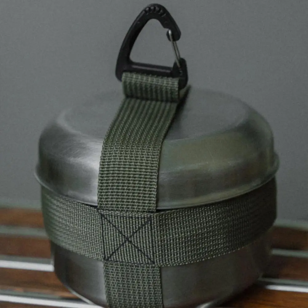 Outdoor Camping Tableware Storage Strap Nylon Camping Tableware Strapping Strap for Diameter Under 12cm Snow Bowl Tableware