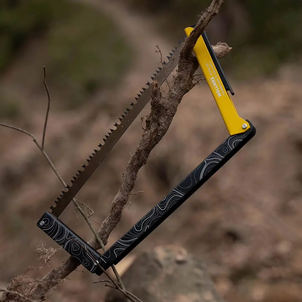 Folding Saw with Storage Bag Cutting Tree Hand Saw Aluminum Alloy Multifunctional Handsaw for Wood Branches