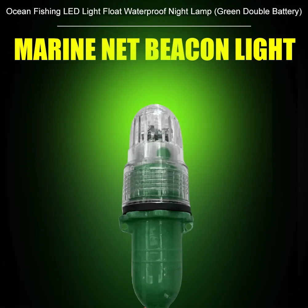 LED Waterproof Fishing Net Lights Bobber Fishing Float Boat Night Fishing Lamp