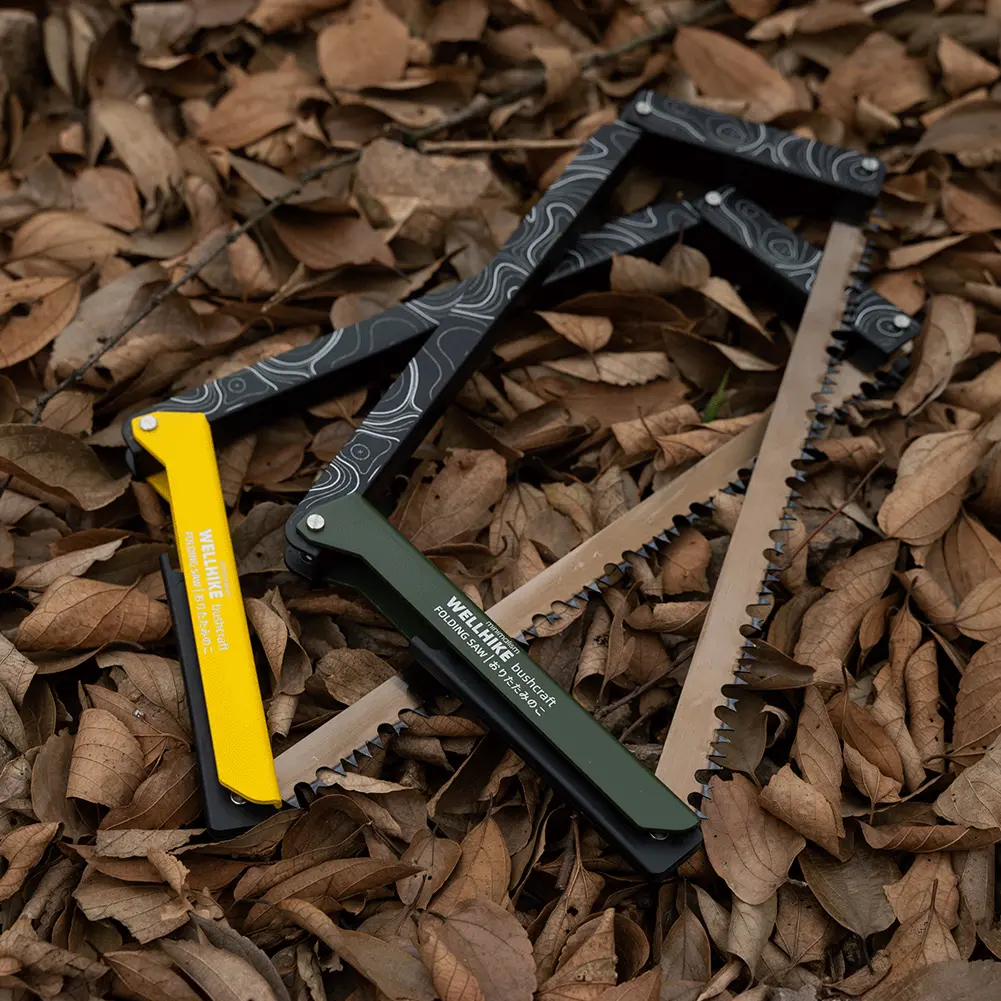 Folding Saw with Storage Bag Cutting Tree Hand Saw Aluminum Alloy Multifunctional Handsaw for Wood Branches