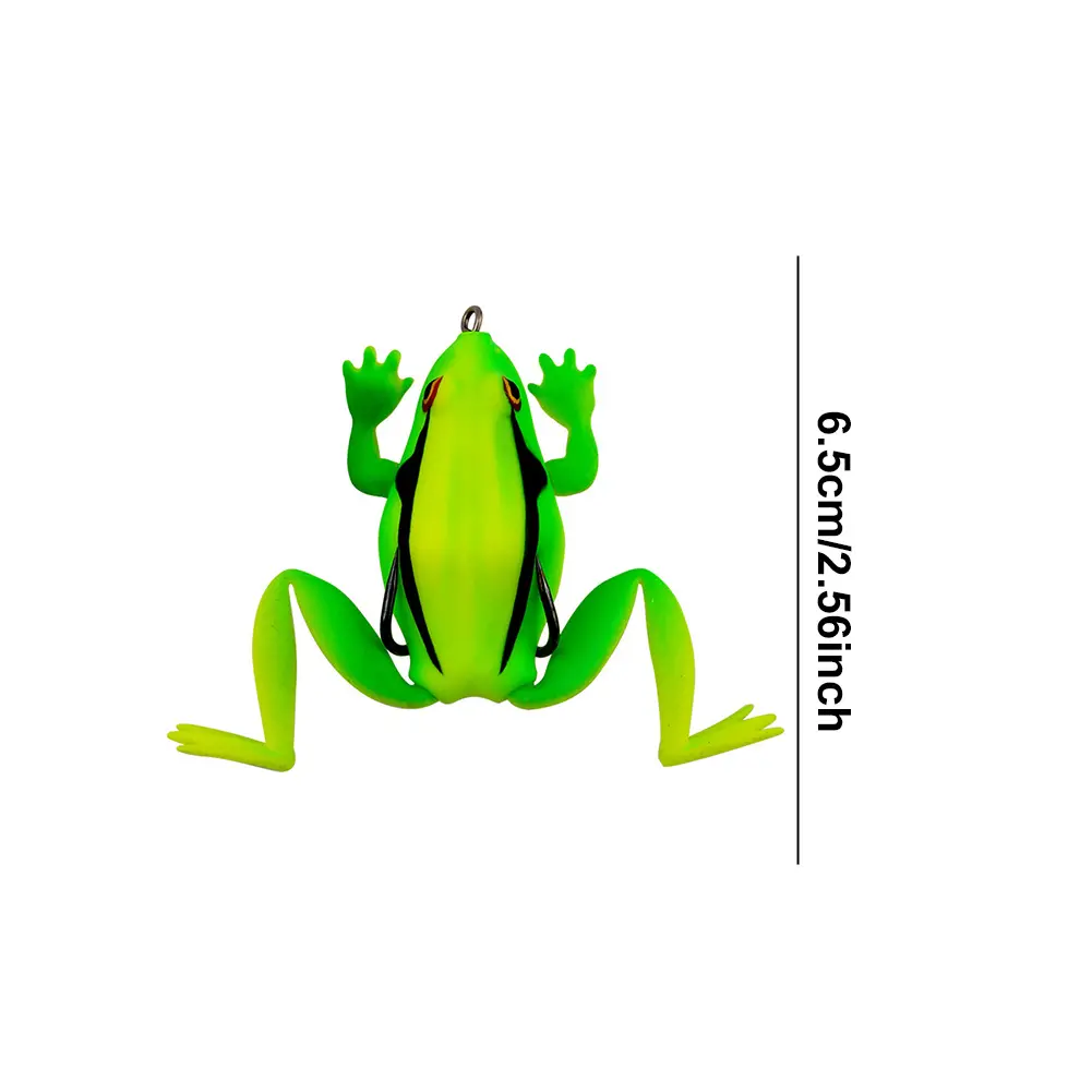 Frog Lure Artificial Bait 6.5cm 19g Floating Soft Frog Fishing Lure Topwater Wobbler Lifelike for Bass Catfish Fishing Tools