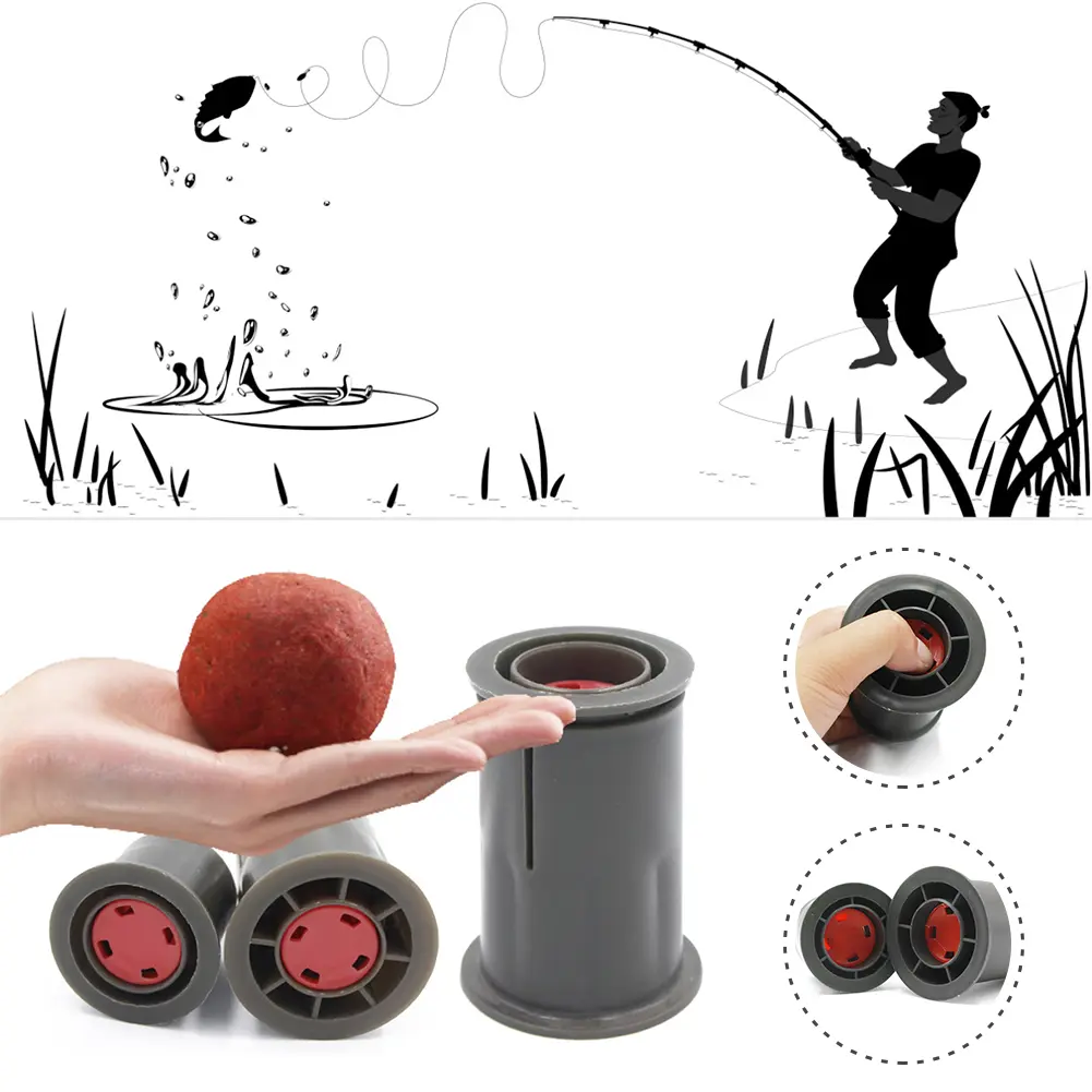 Carp Fishing Boilies Roller Bait Round Maker Mold Fishing Lure Rolling Outdoor Portable Fishing Bait Making Tool