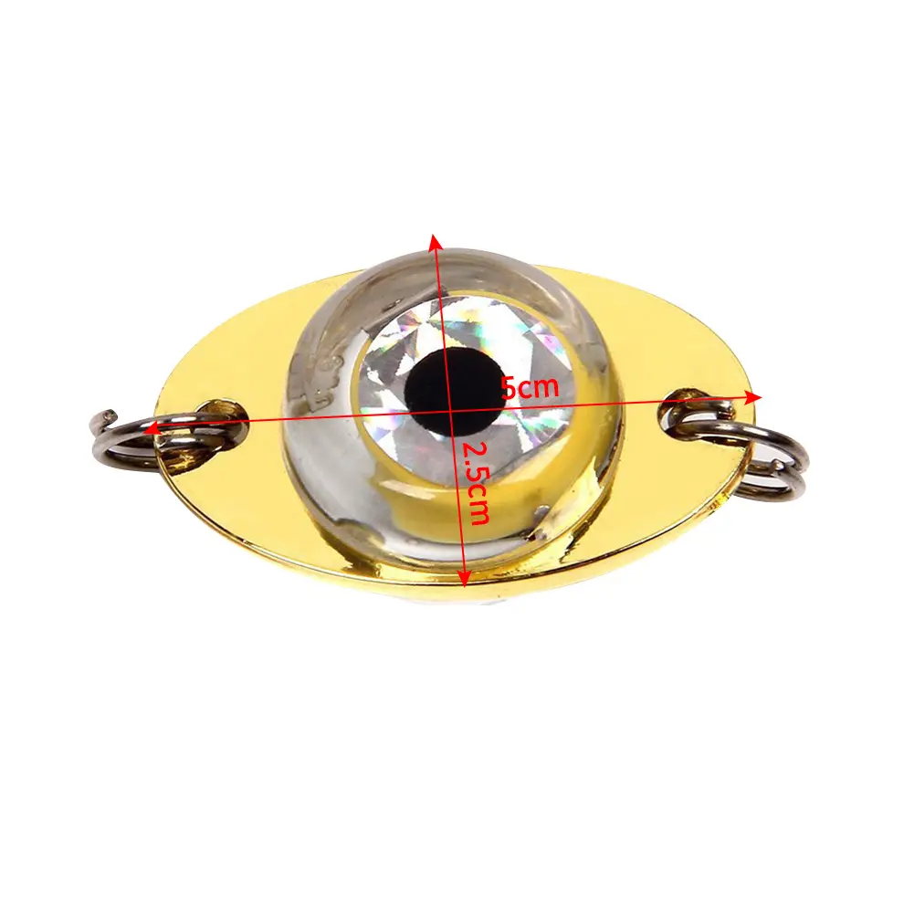 Underwater Fishing Light LED Fishing Lures Eye Shape Flashing Light Bait Fishing Lure Trap Light for Attracting Fish