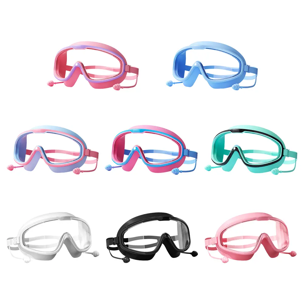 Swimming Goggles Anti-Fog Professional HD Swim Glasses Adjustable Wide View Swim Goggles Swimming Accessories