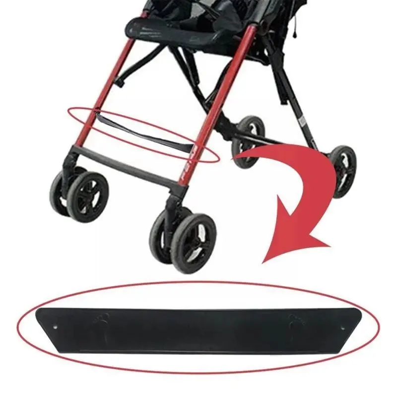 Baby Stroller Non-slip Footpad Pedal Stroller Accessories Anti-skid Footrest Pushchair Compact Lightweight Black Baby Footpad