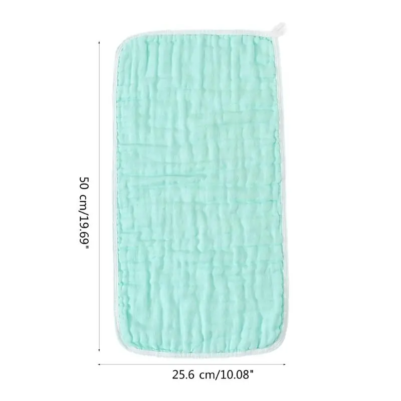 M76C Burp Cloth MultiColors Gauze Washcloths 6 Absorbent Layers Newborn Face Towels-