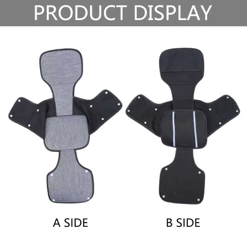 M76C Baby Strollers Cushion Nonslip Cart Sitting Pad Soft & Comfortable Pram Liner for Standard Infants Pushchair Daily