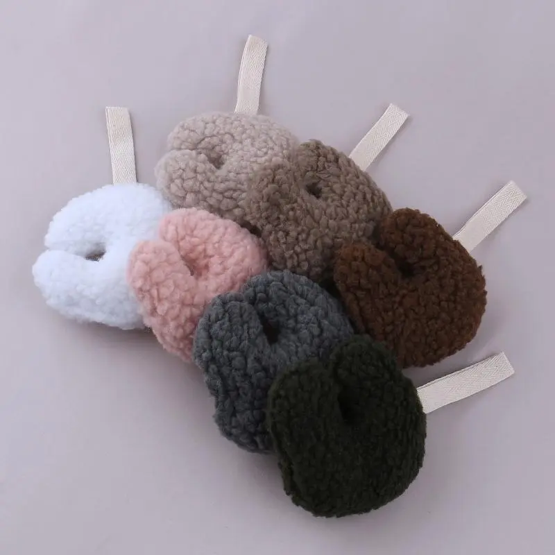 M76C Soft Plush Moon Soother Teether Holder Chain Dummy Nipple Clip Holder Chain