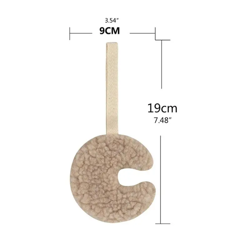M76C Soft Plush Moon Soother Teether Holder Chain Dummy Nipple Clip Holder Chain