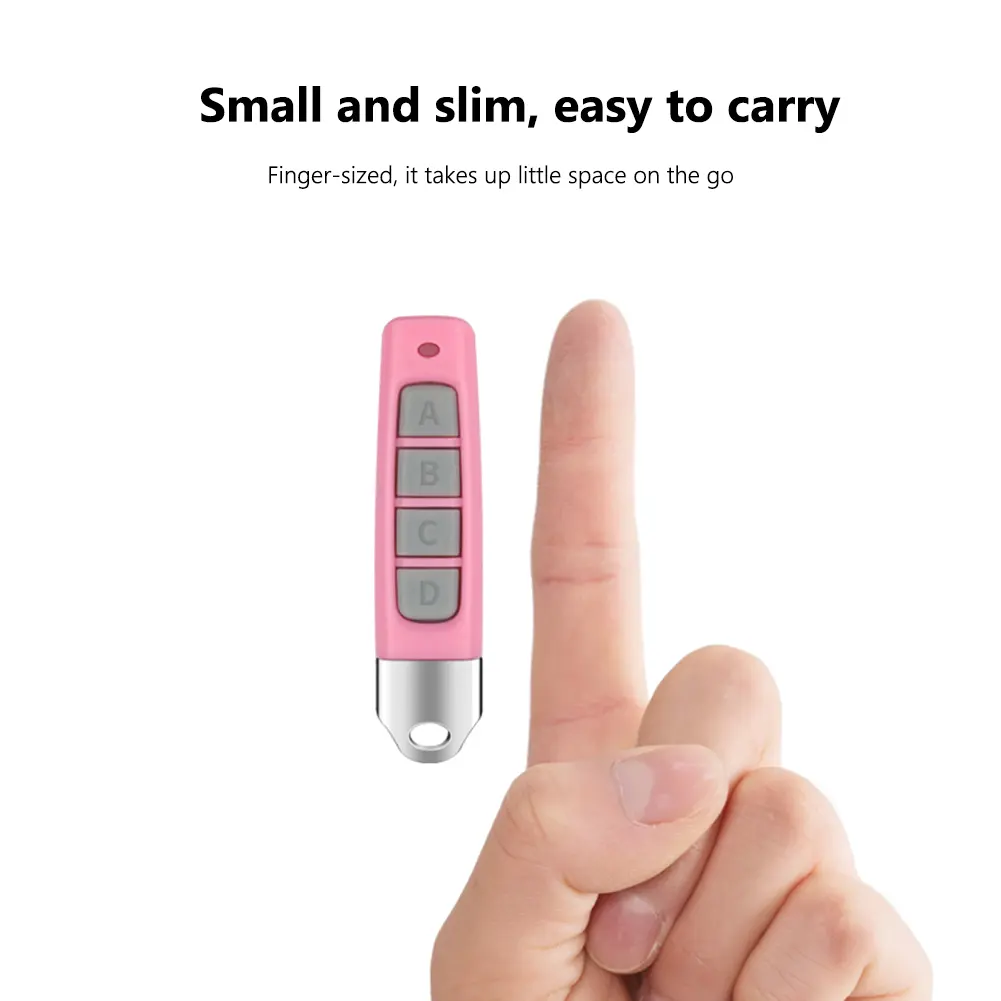 433MHz Remote Controller Battery Powered 4 Keys Copy Remote Controller Multifunctional Remote Control Duplicator for Garage Gate