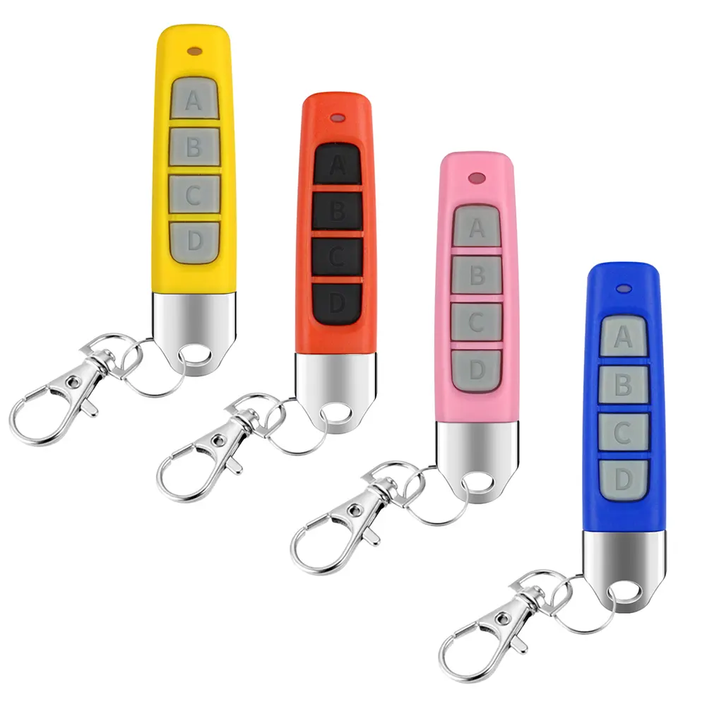 433MHz Remote Controller Battery Powered 4 Keys Copy Remote Controller Multifunctional Remote Control Duplicator for Garage Gate