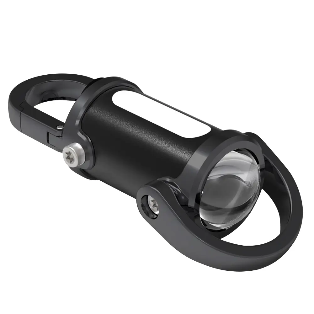 COB LED Portable Flashlight Keychain 1200LM Pocket Size Work Light Power Display Camping Pocket Lamp for Camping Fishing Walking