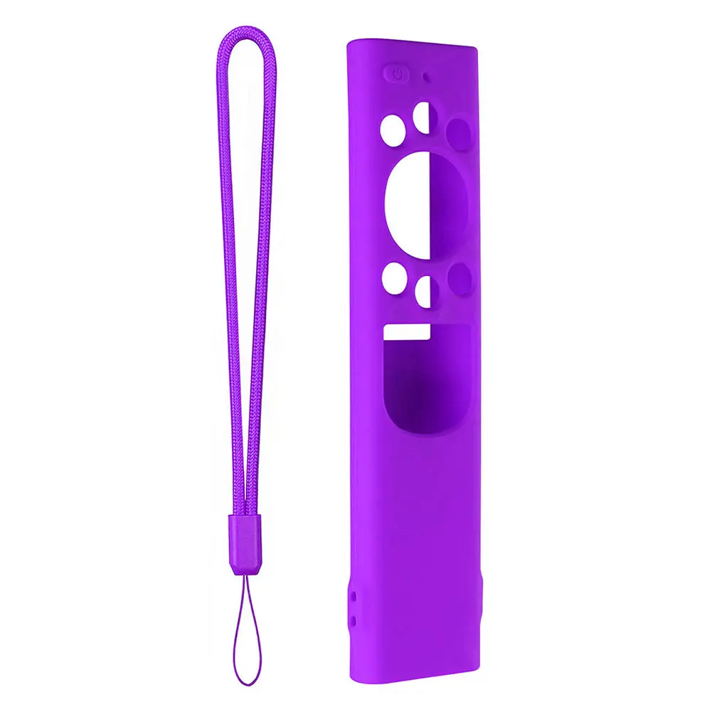 Silicone Remote Case Cover Shockproof Protective Cover with Lanyard Protective Case for Samsung BN59-01357A/01327A/01390A/01363A