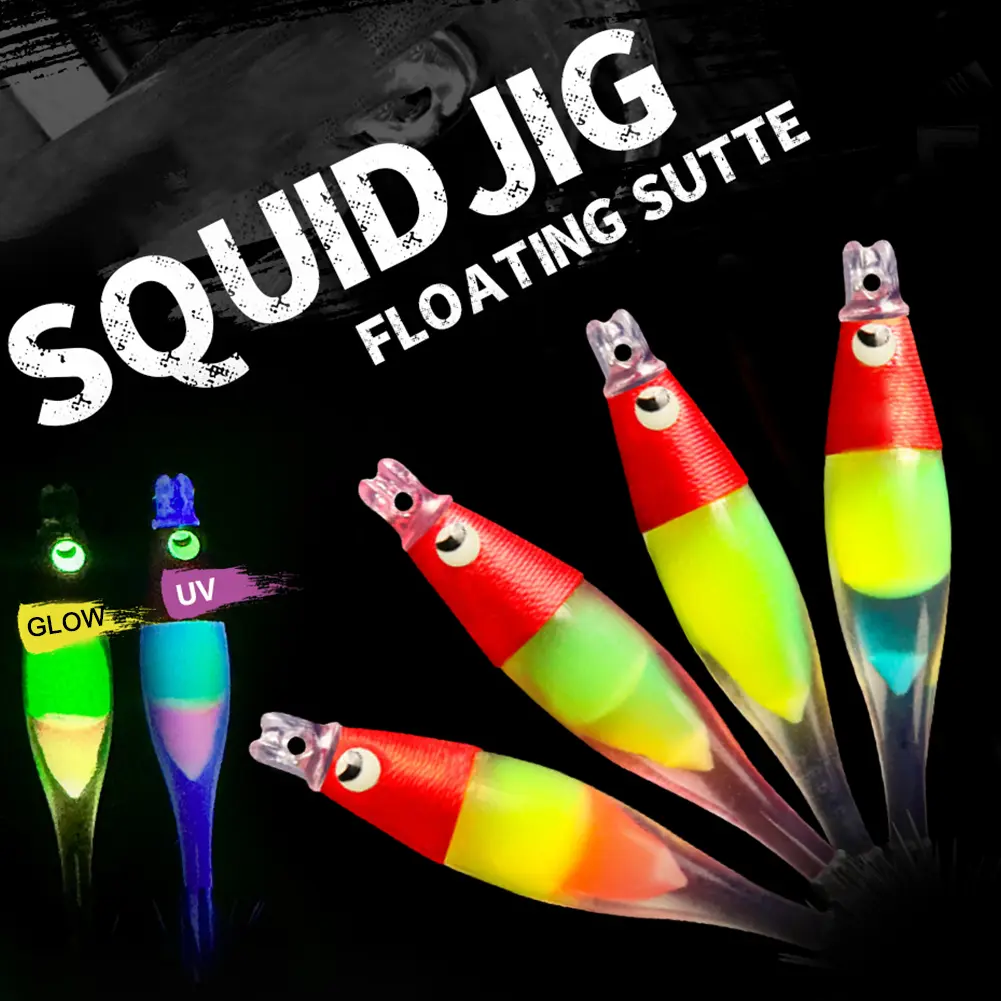 Luminous Blowing Tube Squid Hook Jig Fishing Explosion Hook Octopus Jig Hook Artificial Bait Squid Jig for Sea Fishing