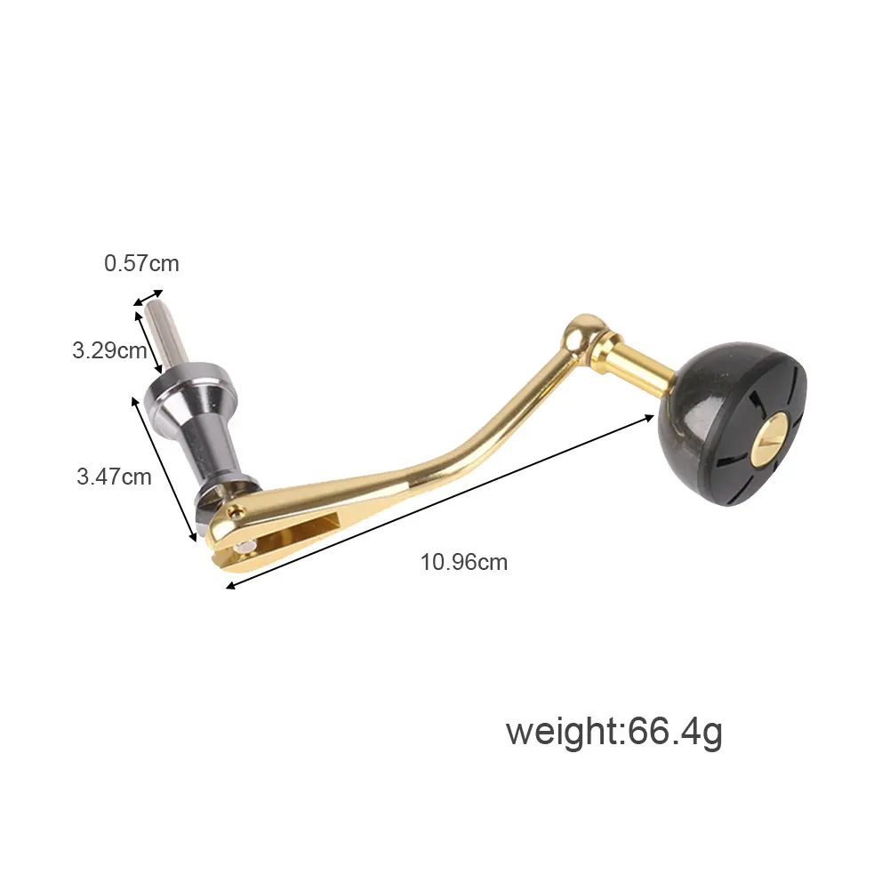 Fishing Reel Handle Grip Pill Metal Long Cast Wheel Handle Fishing Spinning Wheel Folding Rocker Arm Fishing Tackle