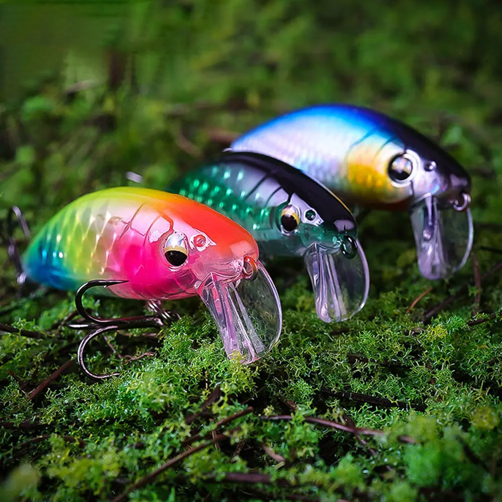 6pcs 7cm 14g Artificial Bait Sinking Wobbler 3D Eyes Hard Bait Fishing Bait for Bass Pike Trout Fishing