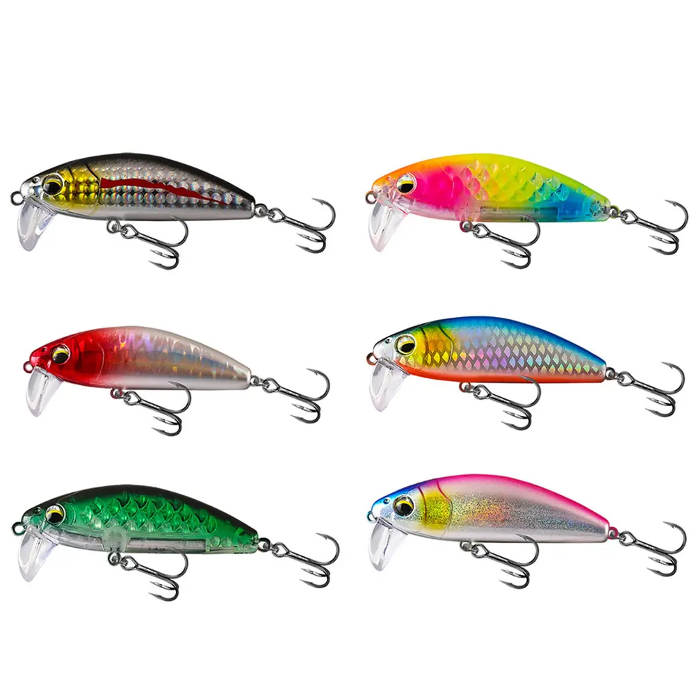 6pcs 7cm 14g Artificial Bait Sinking Wobbler 3D Eyes Hard Bait Fishing Bait for Bass Pike Trout Fishing