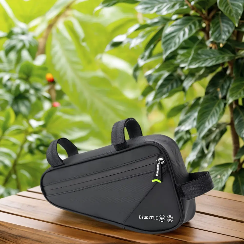 1L EVA Bicycle Under Top Tube Bag Protective Bike Triangle Frame Bag Portable Bicycle Storage Pouch for Outdoor Riding