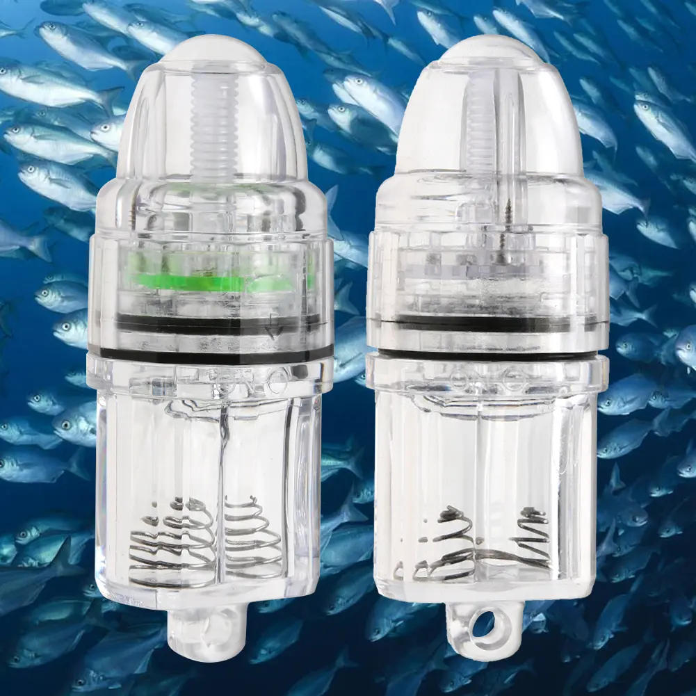 LED Underwater Fishing Light Waterproof Fish Attracting Indicator Underwater Fish Attracting Lamp for Night Fishing